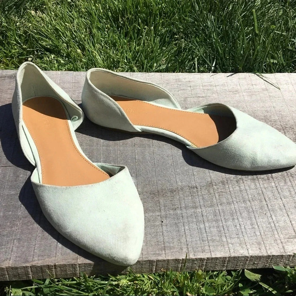 F21 Mint Green D’Orsay Ballet Flats Shoes Loafers - Picture 5 of 9